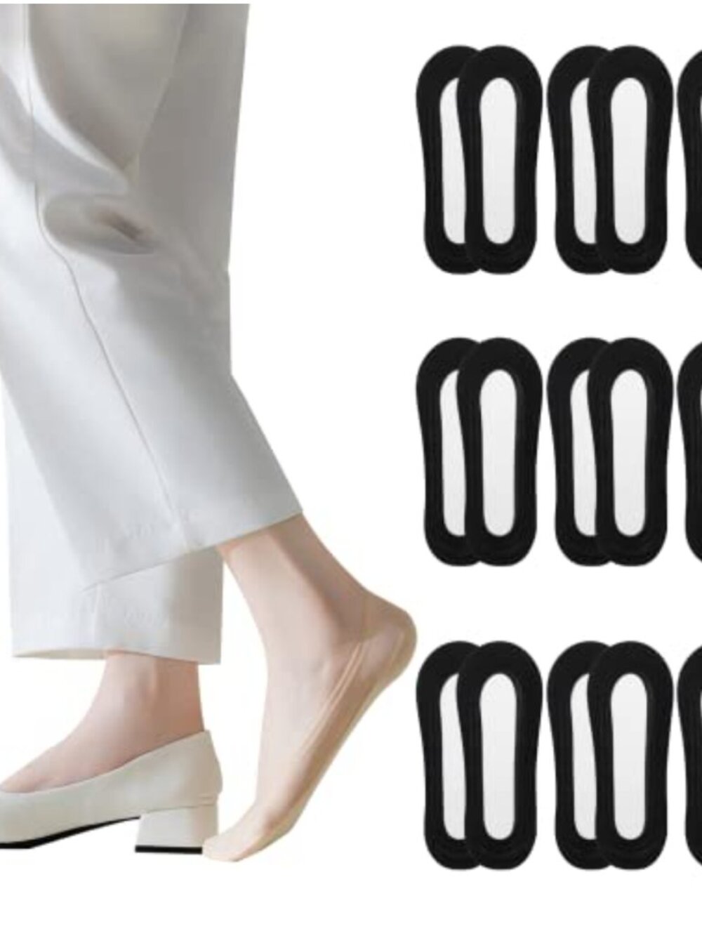 9 Pairs Women Thin No Show Low Cut Liner Invisible Socks